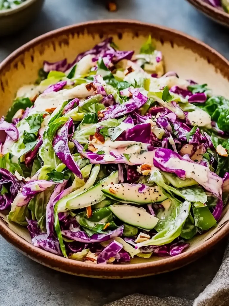 Savor the Crunch: Cabbage Salad with Creamy Dressing Delight
